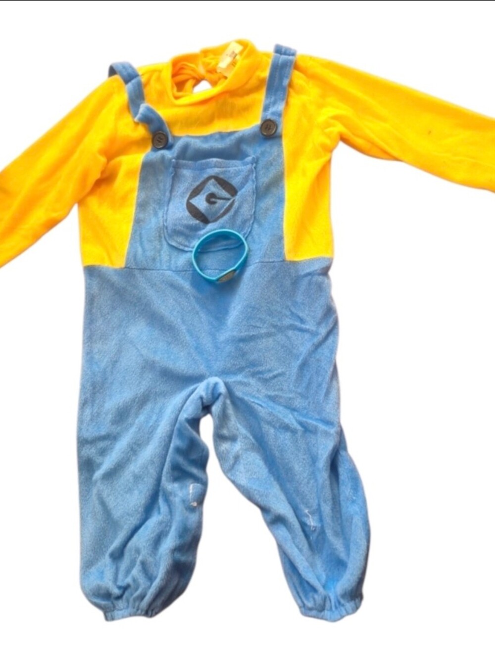 Universal Yellow Top with Blue Overalls Kids Costume